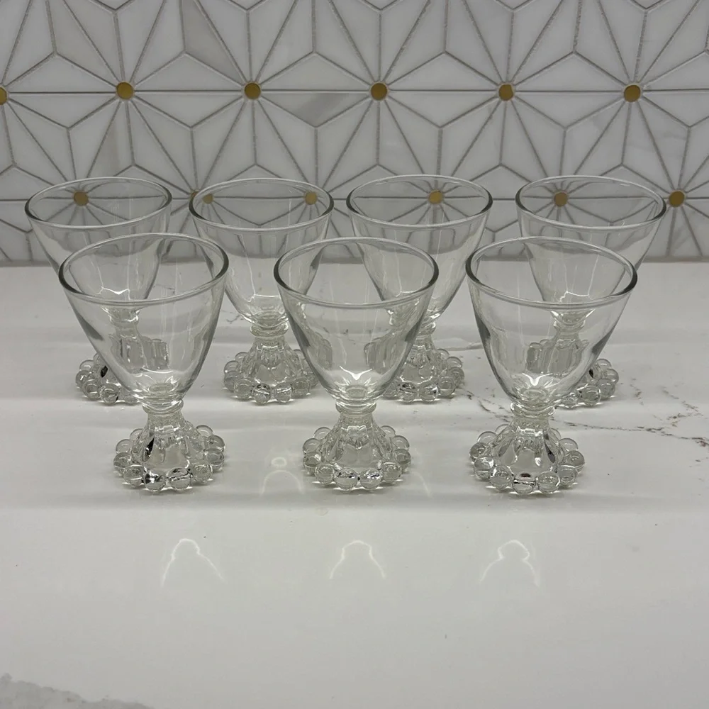 Vintage Anchor Hocking Berwick Boopie 4oz Cordial Glasses, Set of 7
